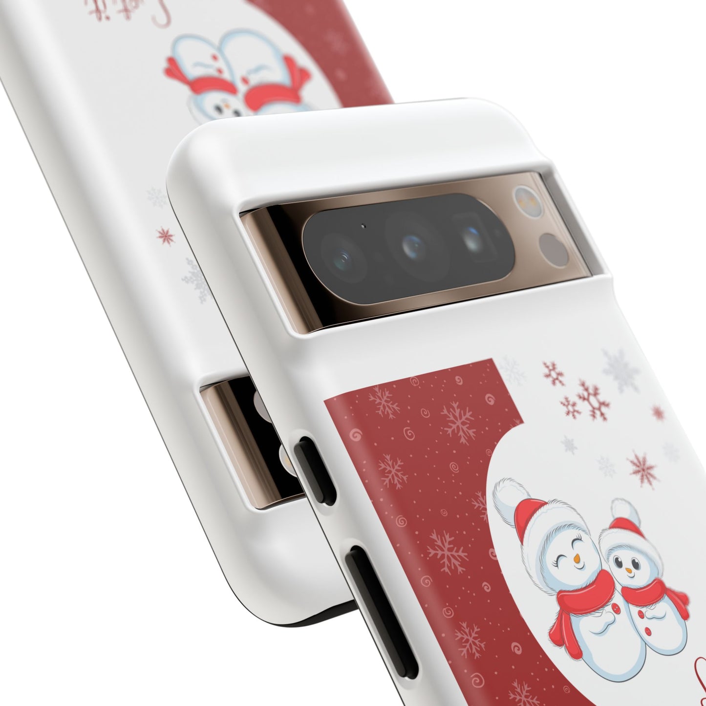 Santa Hat Snowman "Let it Snow" Phone Case