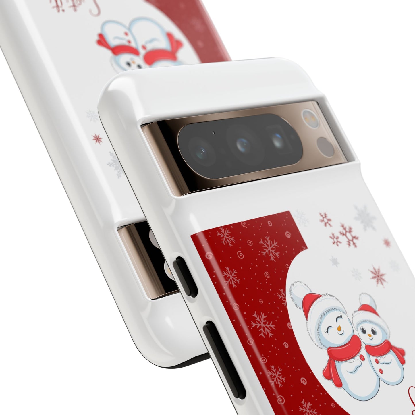 Santa Hat Snowman "Let it Snow" Phone Case