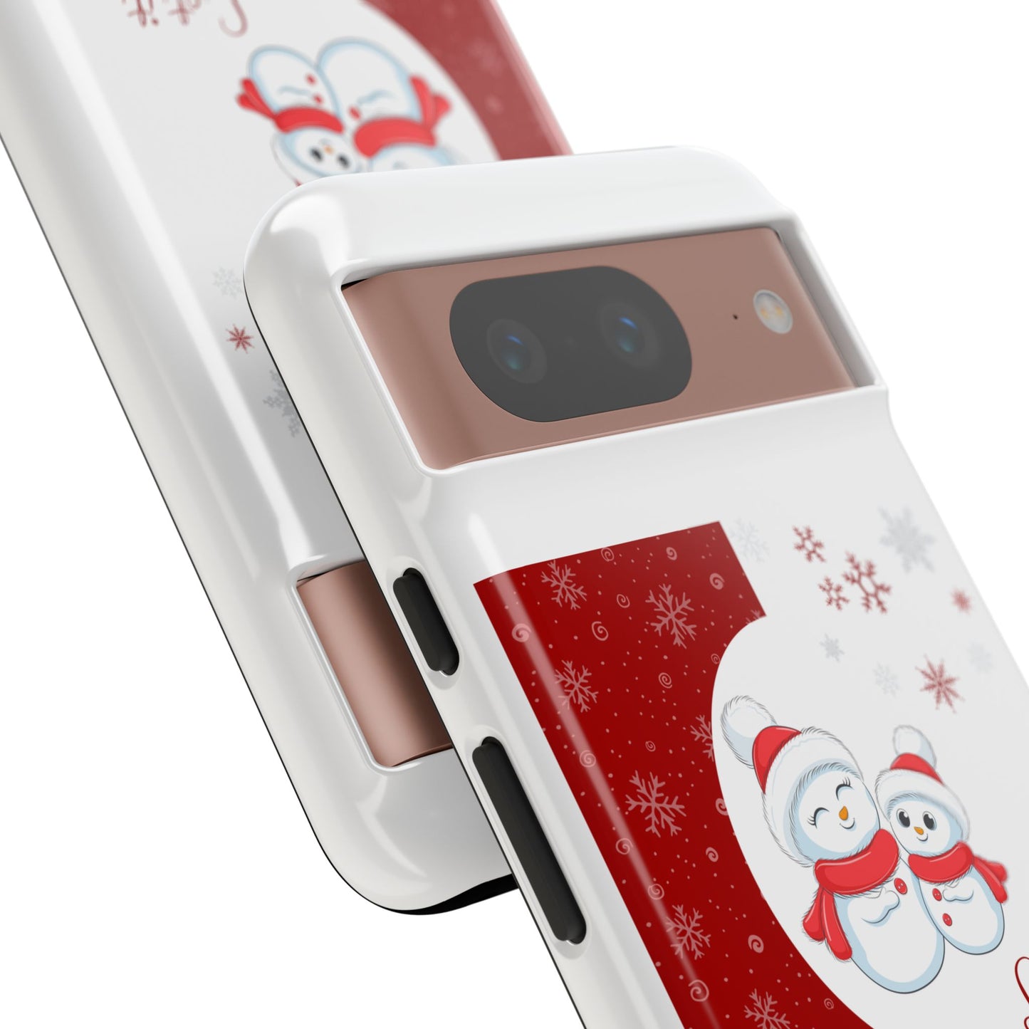 Santa Hat Snowman "Let it Snow" Phone Case