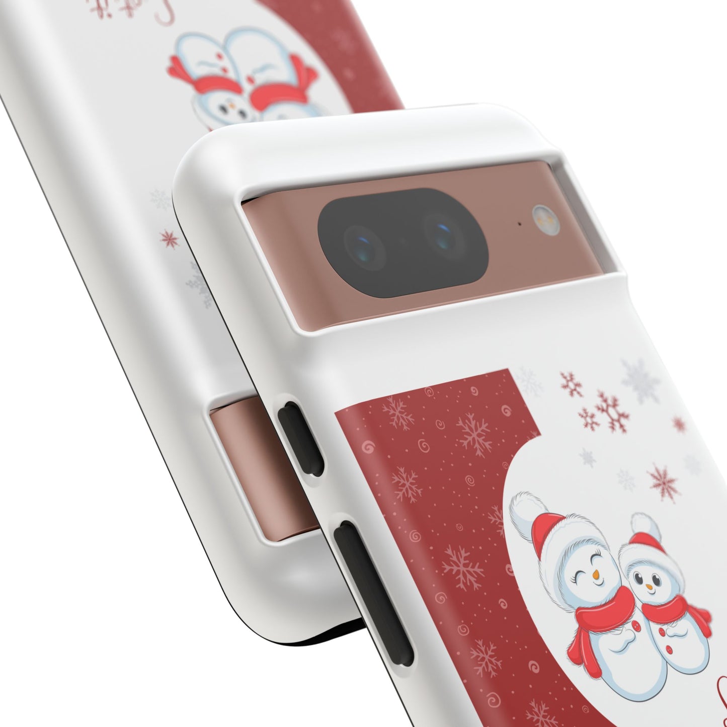 Santa Hat Snowman "Let it Snow" Phone Case