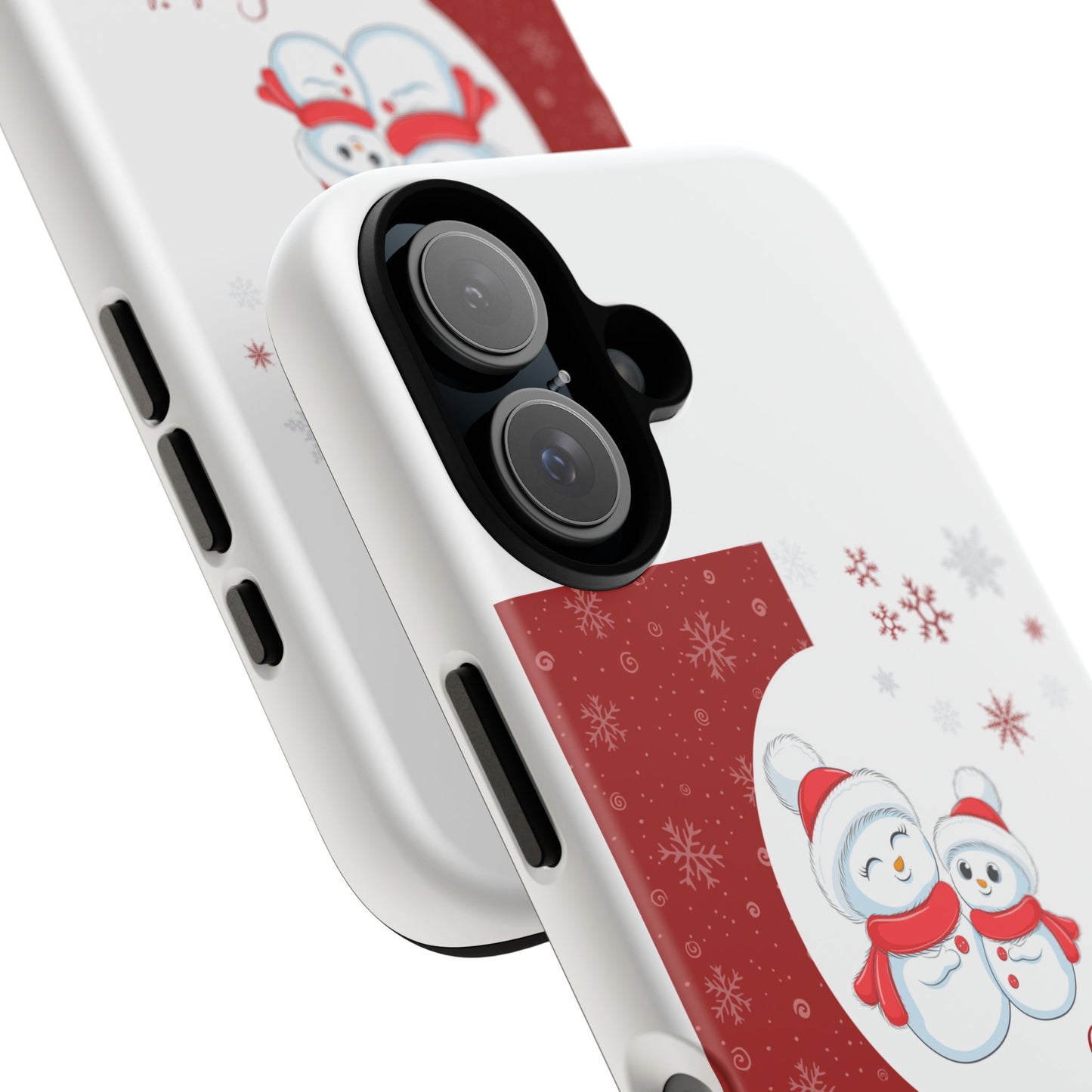 Santa Hat Snowman "Let it Snow" Phone Case