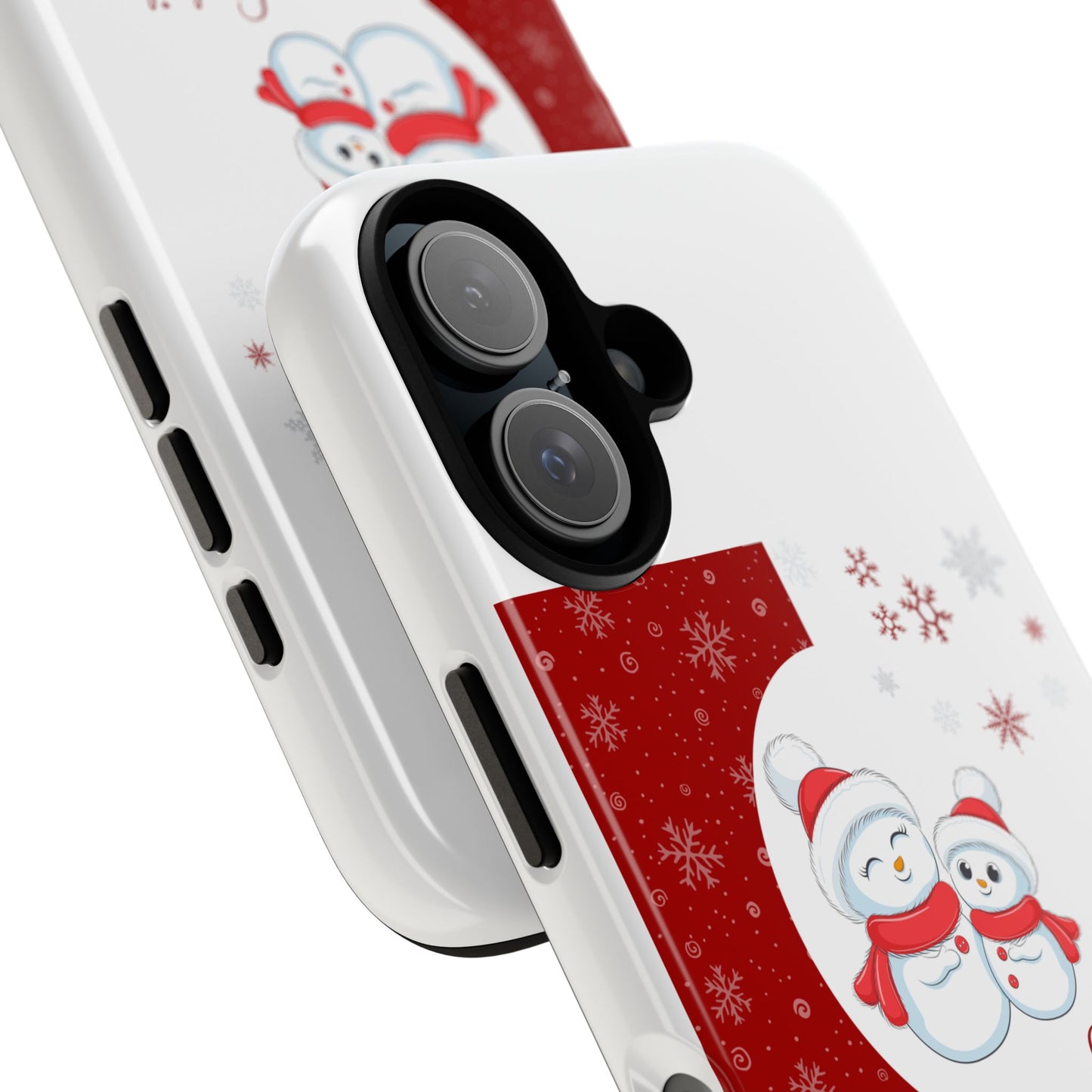 Santa Hat Snowman "Let it Snow" Phone Case