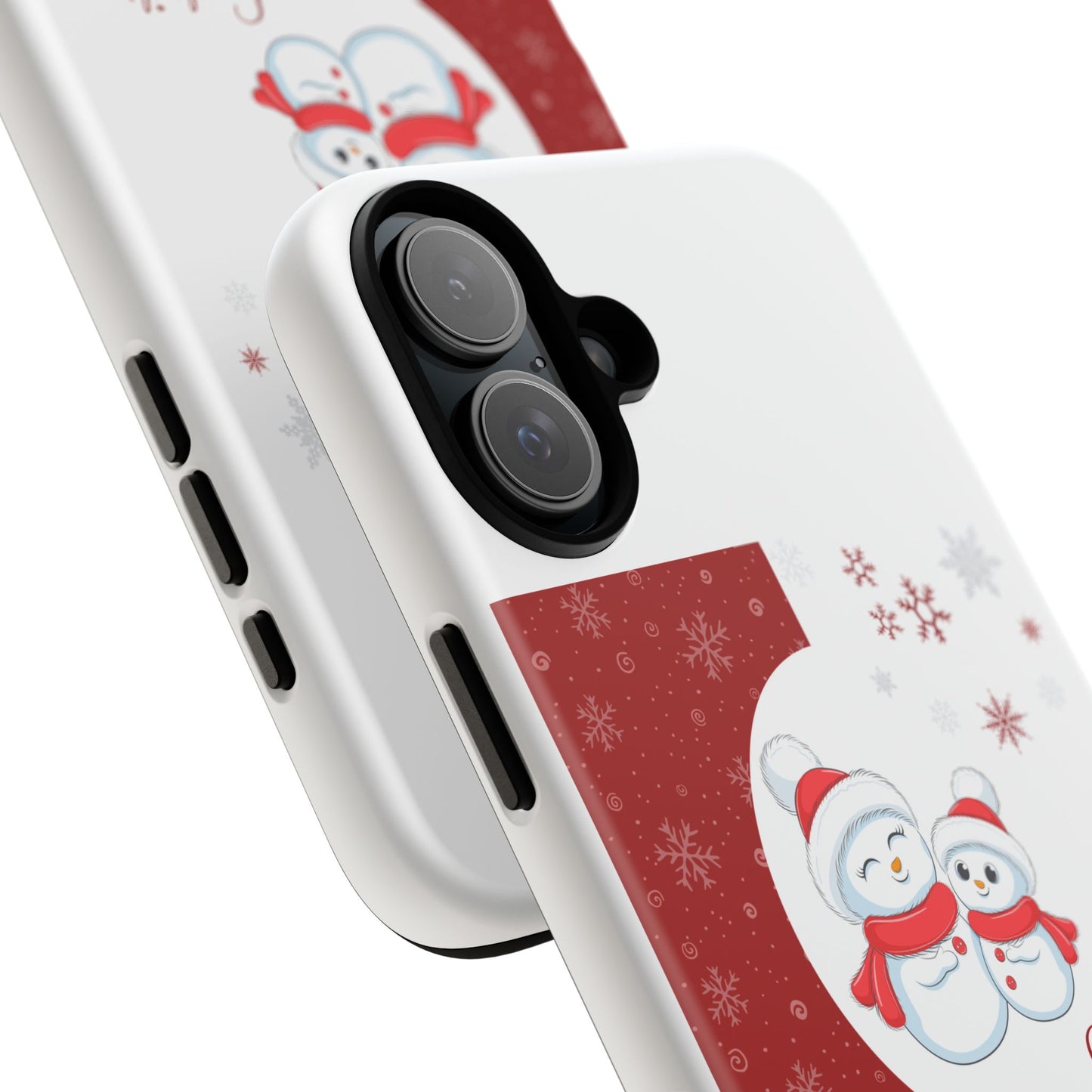 Santa Hat Snowman "Let it Snow" Phone Case